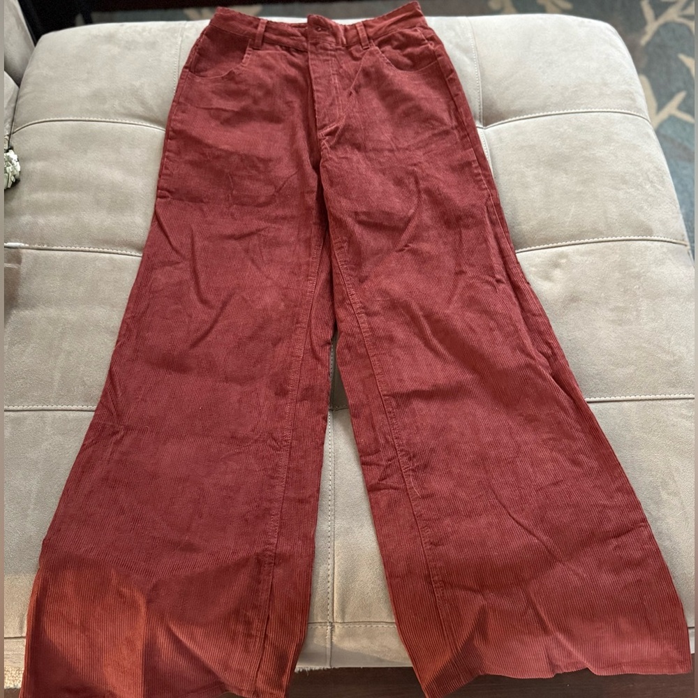 NWT Lulus Wide Leg Corduroy Pant